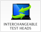 Interchangeable test heads